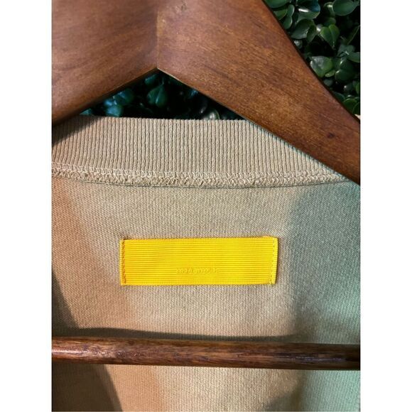 YELLOW LABEL CO. BOXY TAN CROP TOP SIZE LARGE NWOT - Picture 3 of 4